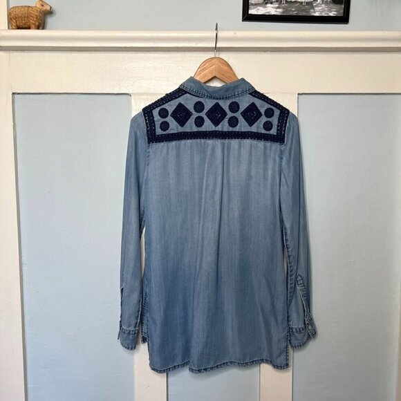 Anthropologie Holding Horses Dakota Embroidered Shirt - Picture 5 of 10